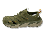 Hoka Hopara Walking Sandals In Khaki Green For Men's