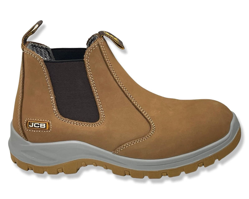 JCB Leather Chelsea Boots NST 2870-OB In Camel For Men's