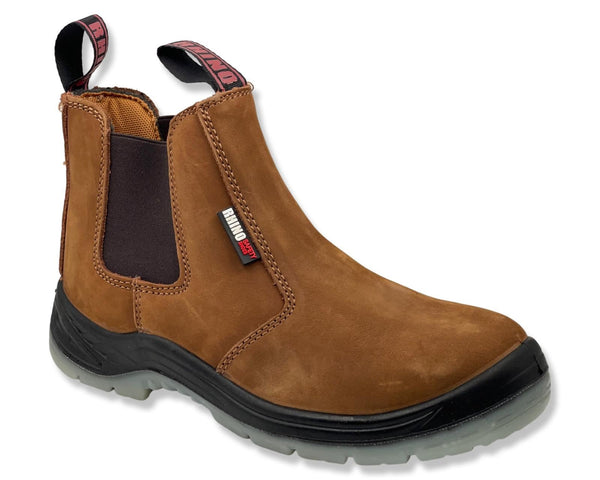 Rhino 30063 S3 Chelsea Work Boots in Brown
