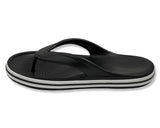 CROCS Bayaband Comfort Flip Flops In Black & White