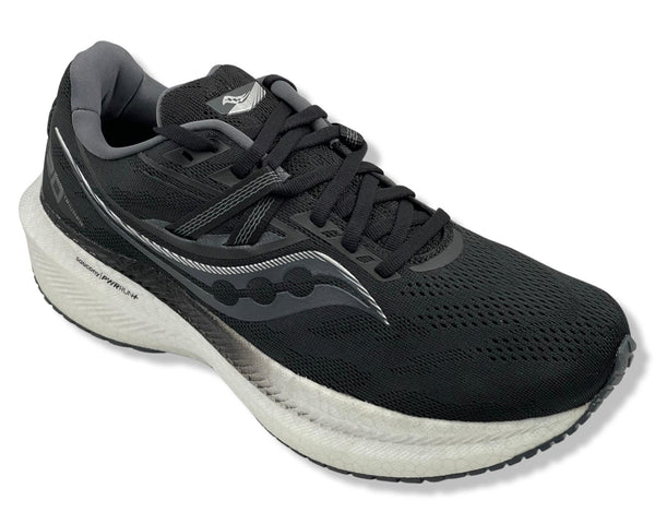 Saucony Triumph 20 WIDE Runing Shoes In Black\White For Men's