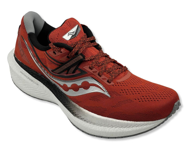 SAUCONY Triumph 20 Running Shoes In Lava\Fossil For Men's