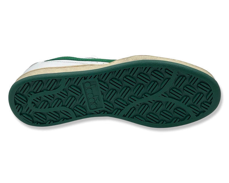 Diadora MI Basket Low sneakers In White & Green For Men's