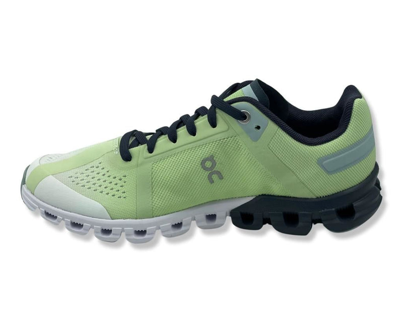 On Cloudflow Sneakers In Meadow Green & White For Men's