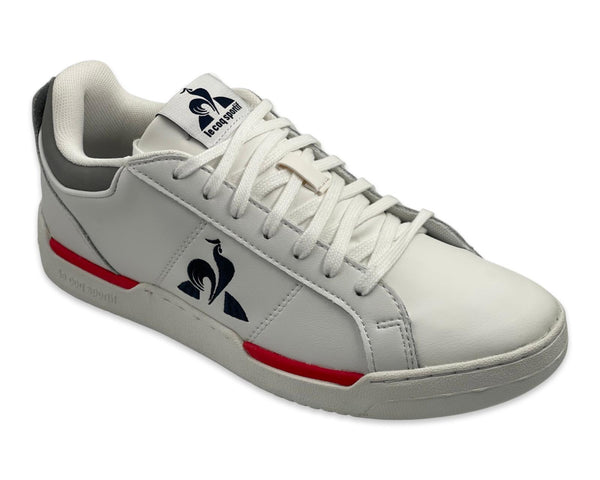 Le coq sportif vintage white leather sneakers for mens 2220247WHT