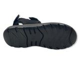 Laguna Mens Z13 Straps Leather Sandals Black
