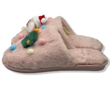 Merry Christmas Women's Slippers with Santa Claus design